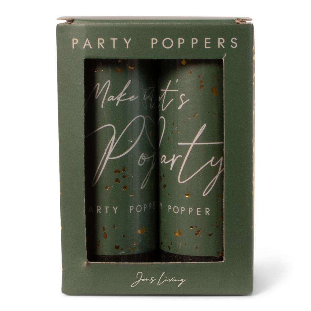 Party Poppers Groen