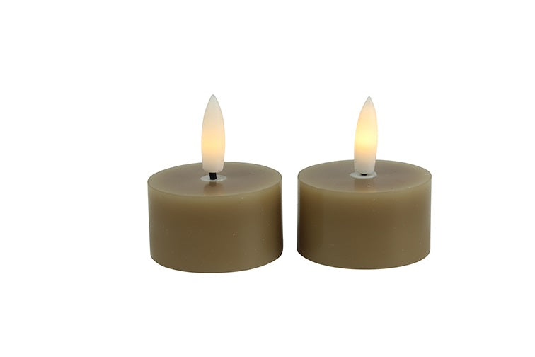 Countryfield Theelicht rustiek Ø4CM LED ro Lyon s2 beige