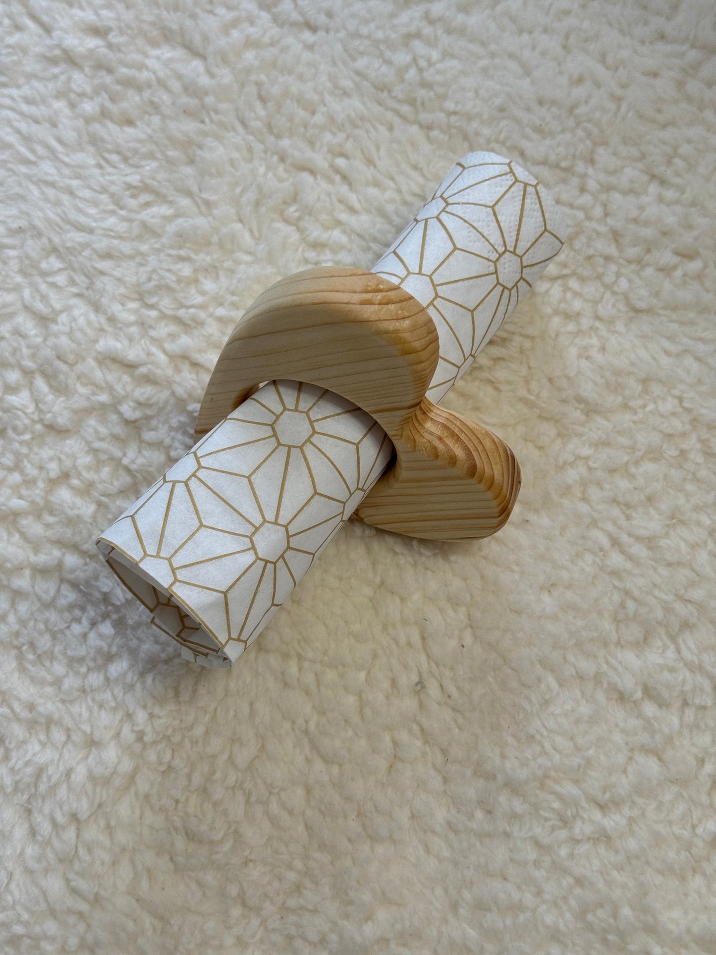 Houten servet houder
