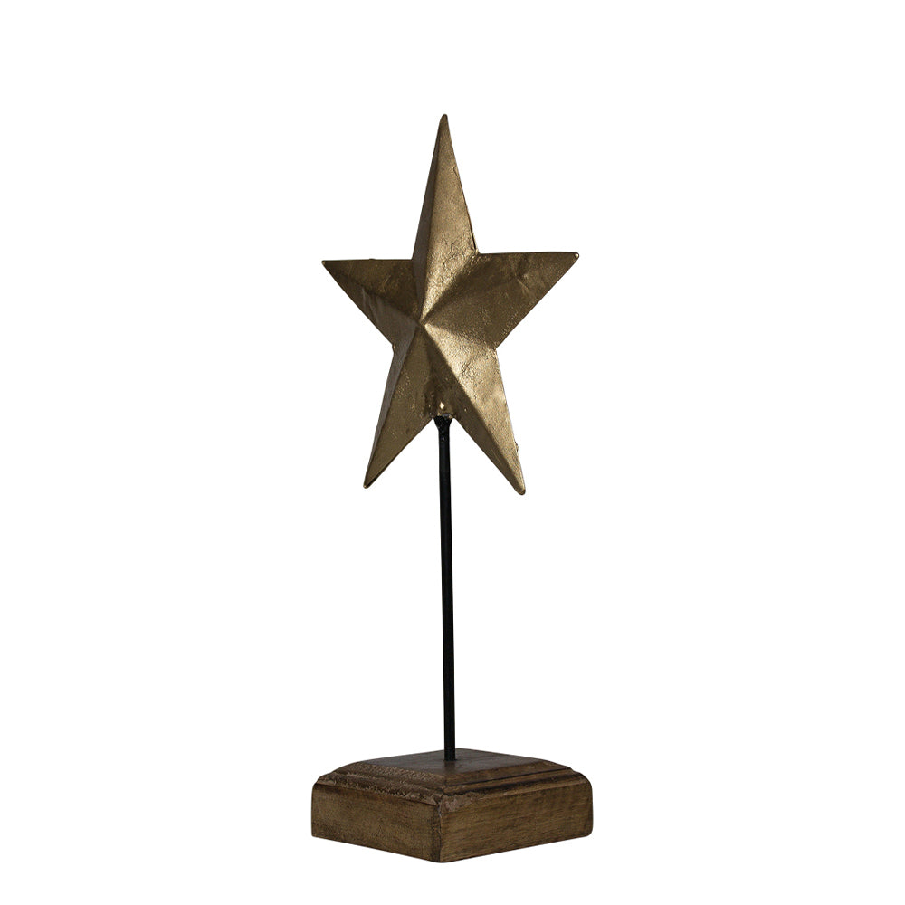 Staande ster goud 35cm