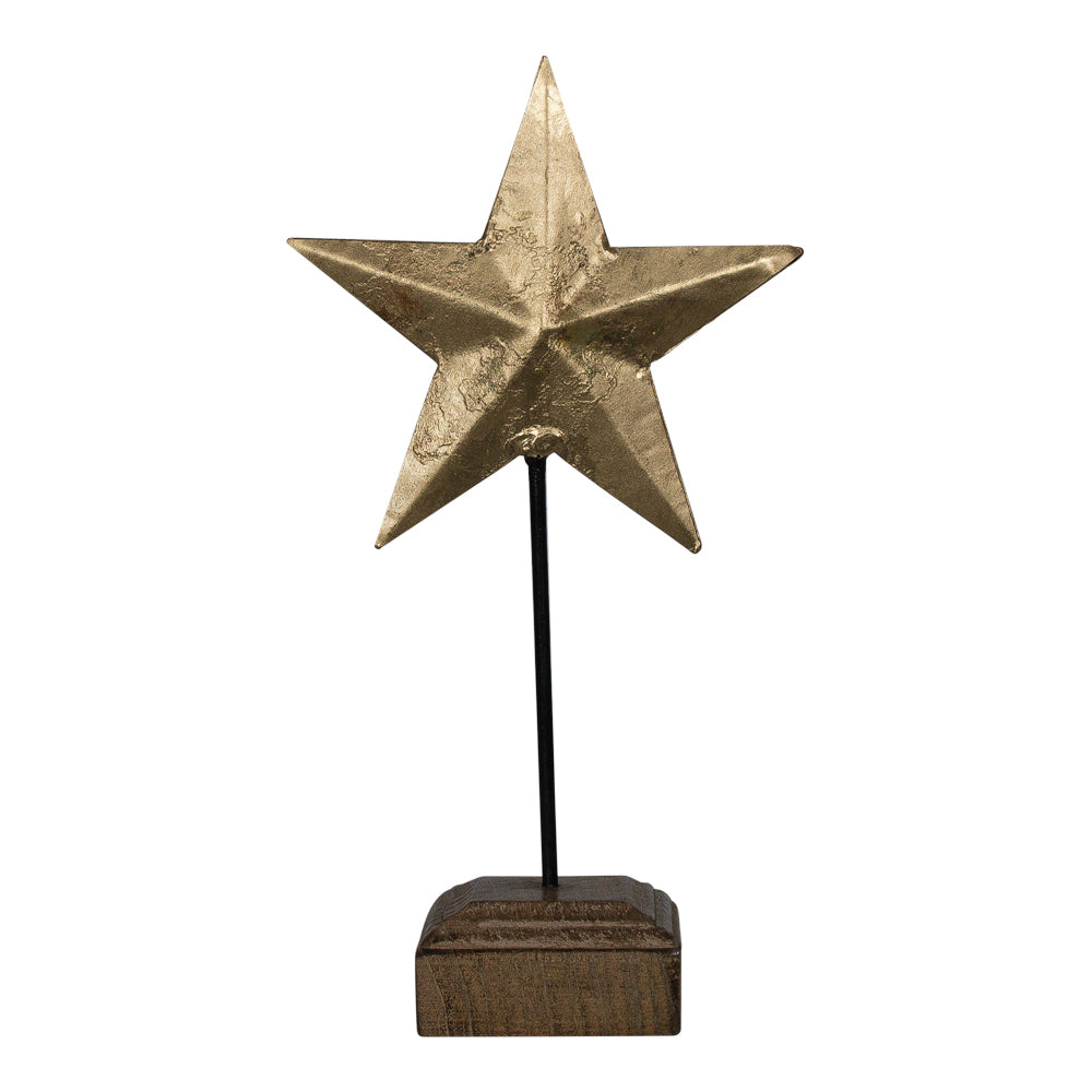 Staande ster goud 45cm