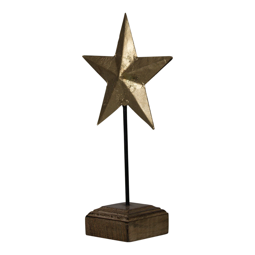 Staande ster goud 45cm