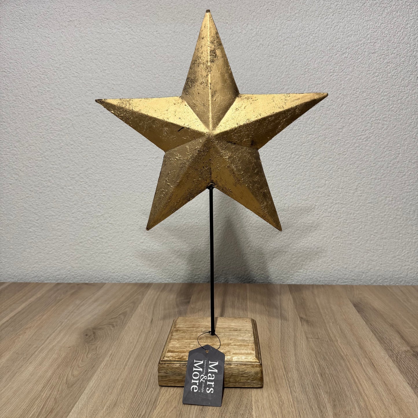 Staande ster goud 45cm