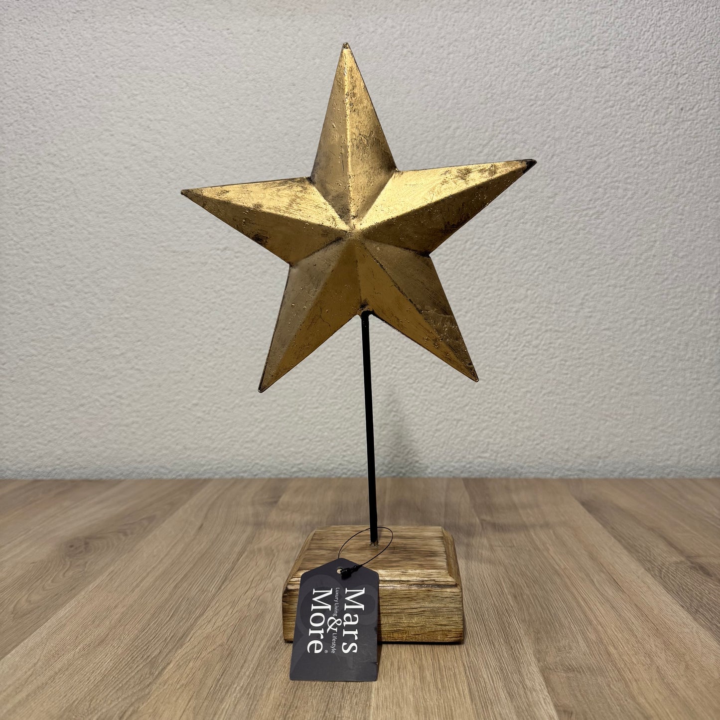 Staande ster goud 35cm
