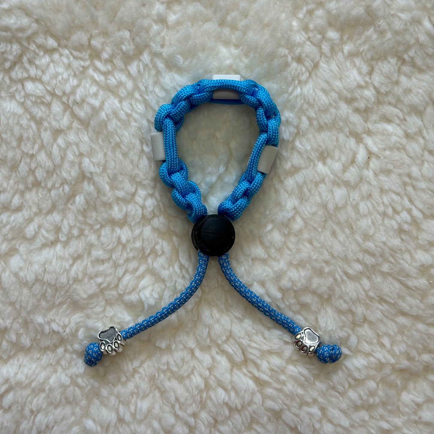Tick Collar Dog blue/white pattern and light blue (11-18 cm)