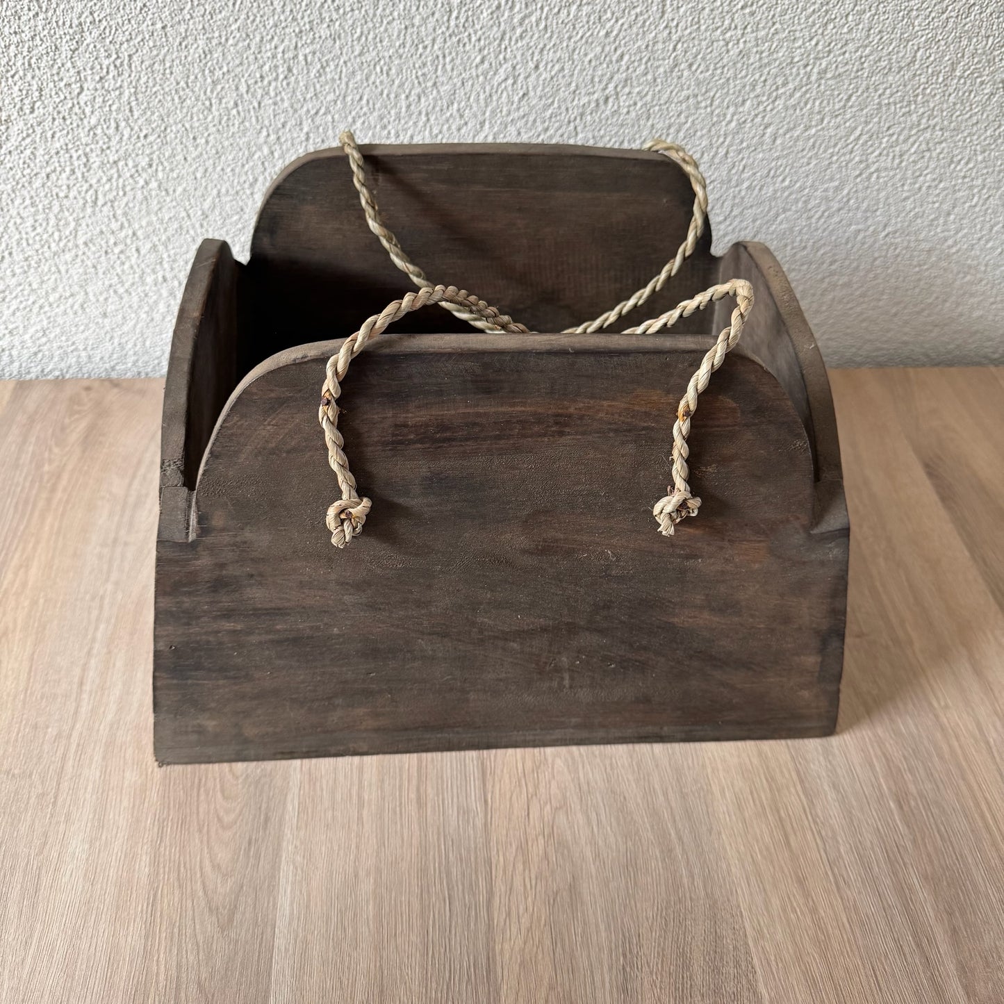 Houten decoratie tas