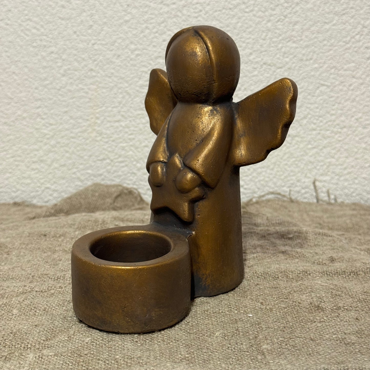 BRYNXZ Tealightcup Angel with Star Majestic Gold M D.12 H.16