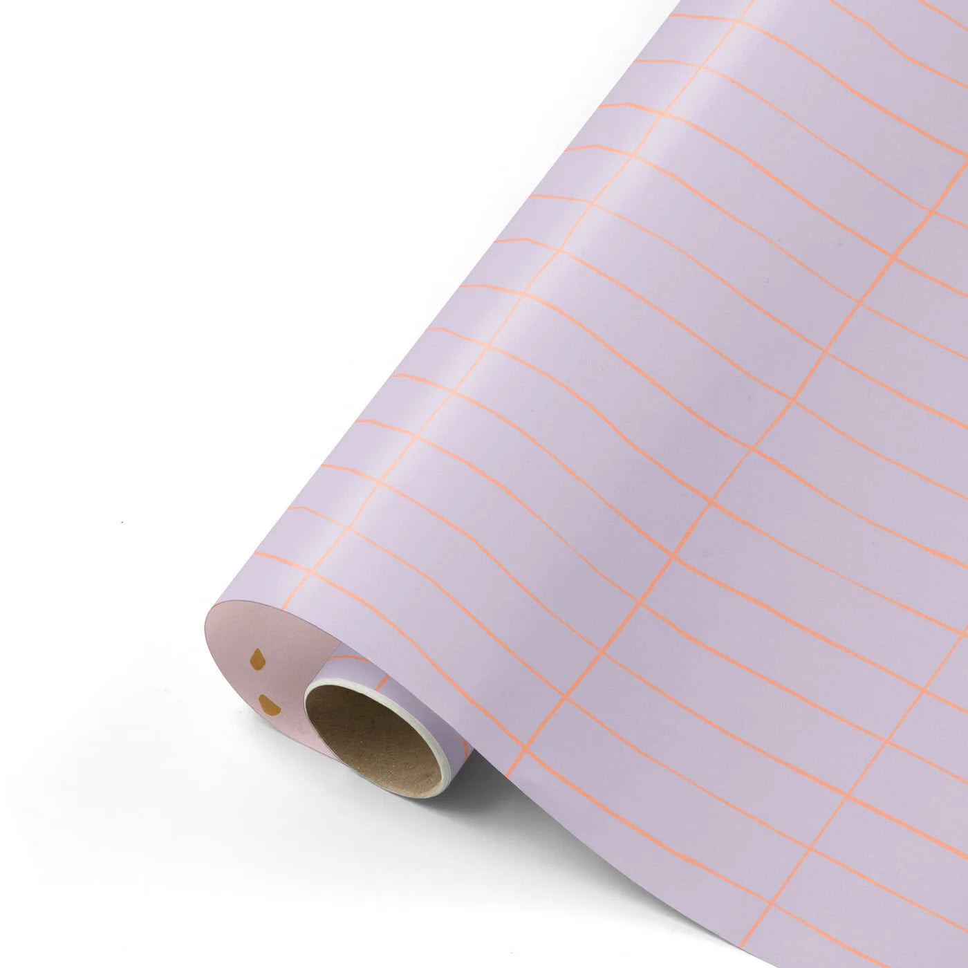Dubbelzijdig Cadeaupapier lila/neon