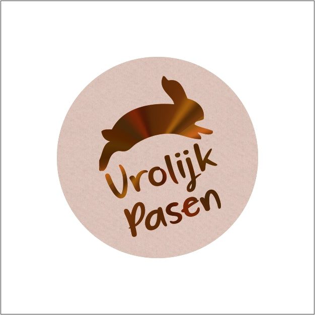 Stickers Vrolijk Pasen (5 stuks)