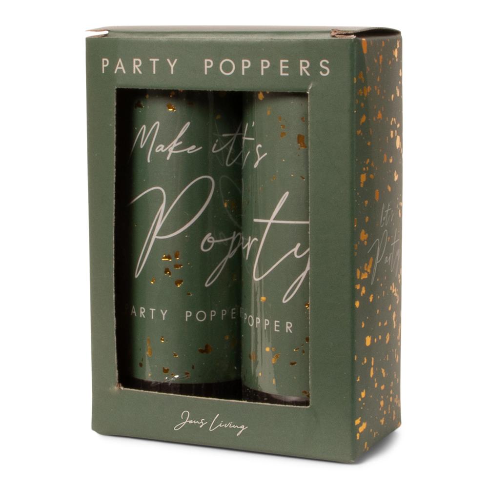 Party Poppers Groen
