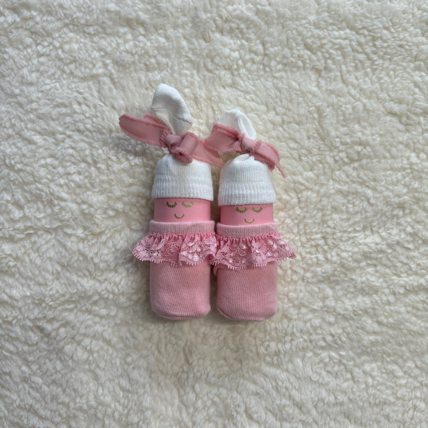 Kraamcadeau poppetjes meisje (2 stuks)