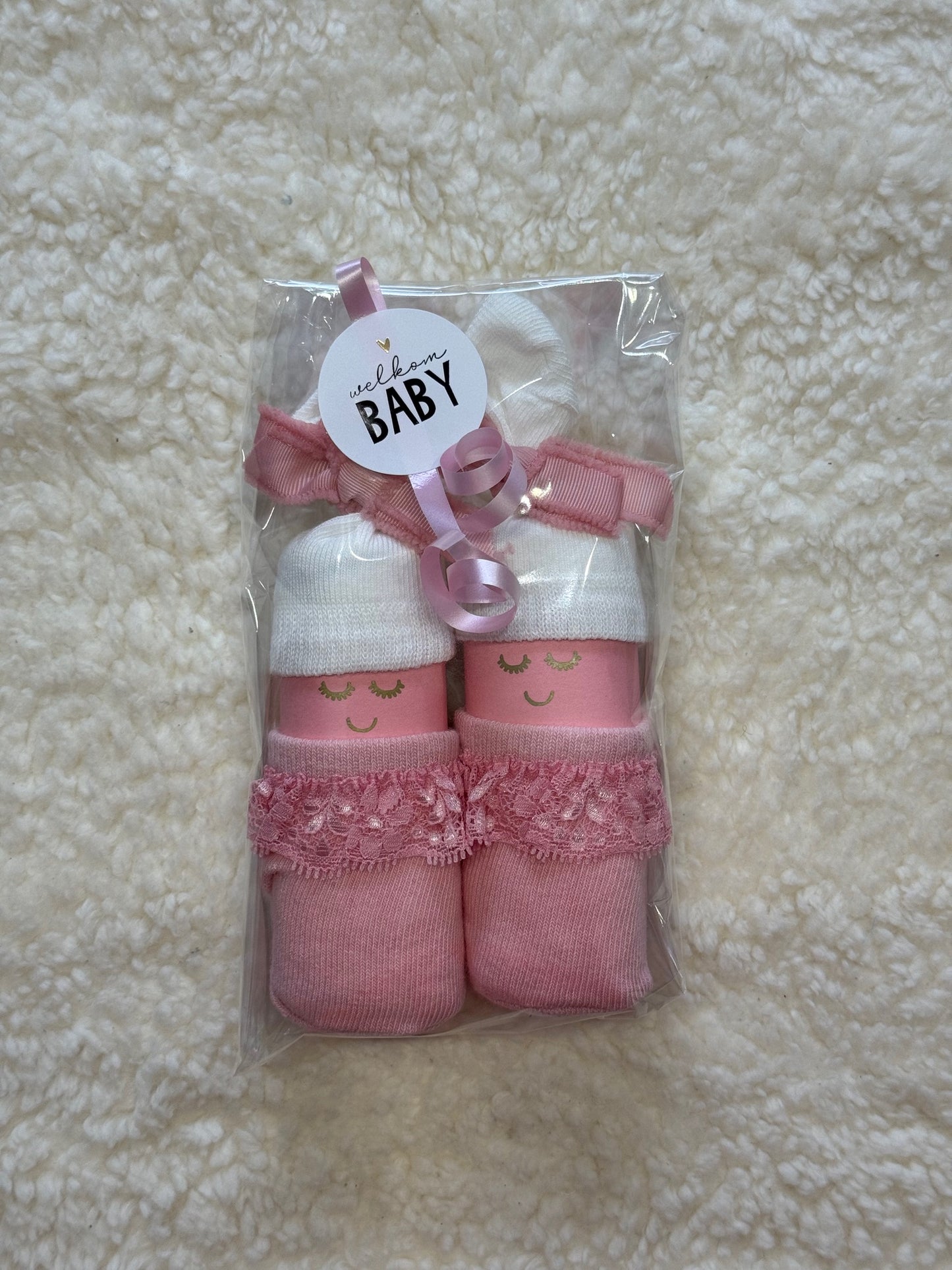 Kraamcadeau poppetjes meisje (2 stuks)