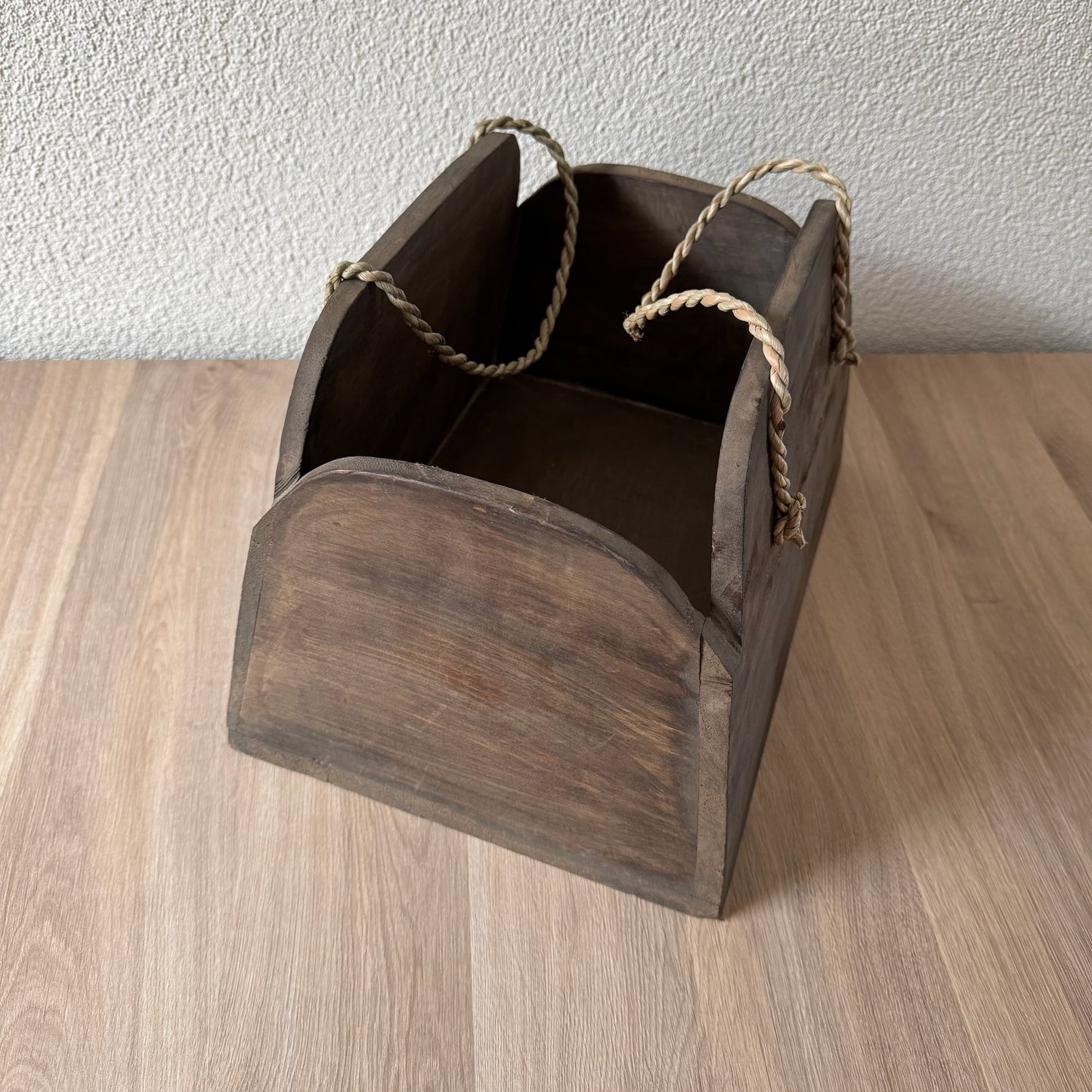 Houten decoratie tas
