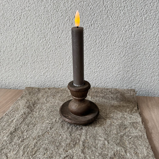 Houten kandelaar