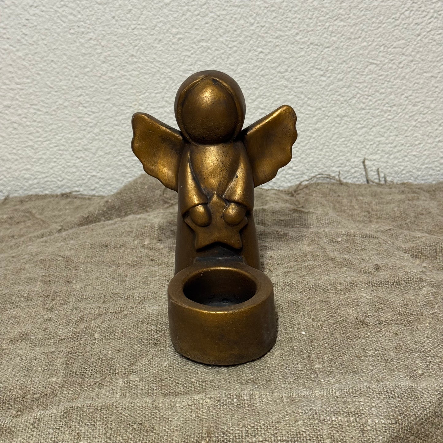 BRYNXZ Tealightcup Angel with Star Majestic Gold M D.12 H.16